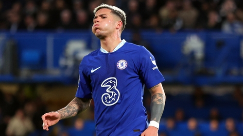 New Chelsea signing Enzo Fernandez rues a missed chance against Fulham