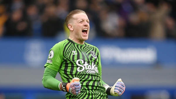 Jordan Pickford has played 222 times for Everton
