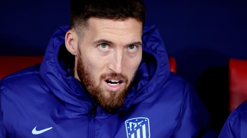 Matt Doherty was an unused substitute for Atletico Madrid manager Diego Simeone