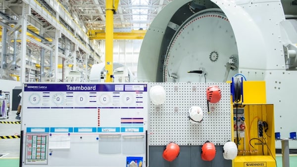 A Siemens Gamesa wind turbine factory in Germany