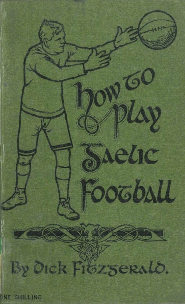 The cover of Fitzgerald's book, featuring a drawing of him throwing a ball