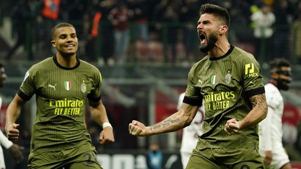 Giroud's header made the difference for the Rossoneri