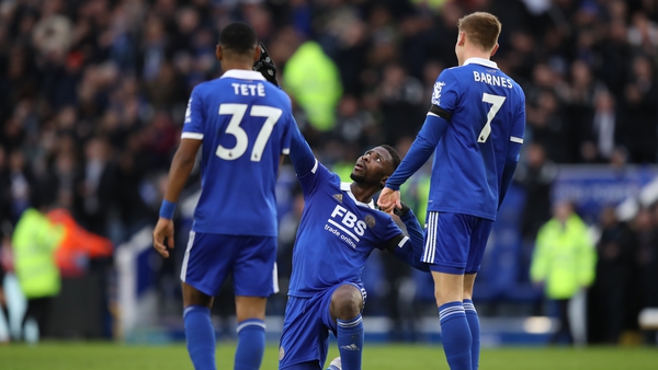 Kelechi Iheanacho netted Leicester's second