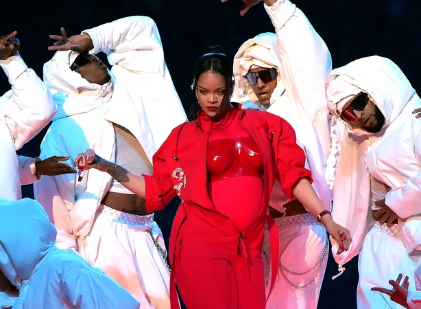 Super Bowl 2023: Pregnant Rihanna Wears Loewe, Custom Alaia