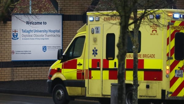 Two men in their 20s were injured and taken by ambulance to Tallaght University Hospital (file image) (RollingNews.ie)
