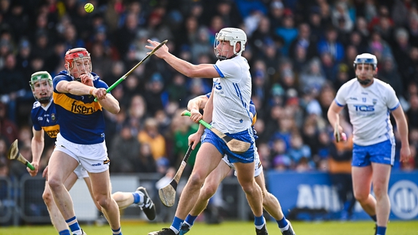 Waterford's Neil Montgomery gets a handpass away against Tipperary last year