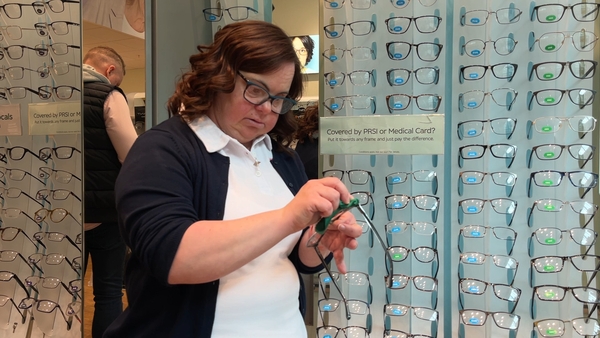 Rachel Kearney works at Specsavers in Liffey Valley Shopping Centre