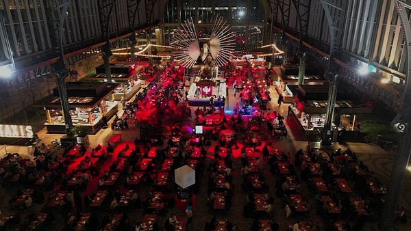 The former warehouse turned event space hosted the record breaking speed dating event which saw over 1,363 people attending