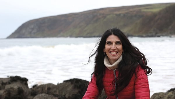 Journalist Kathy Donaghy at Kinnego Bay, Inishowen, County Donegal.