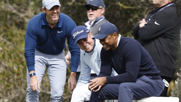 Rory McIlroy, Justin Thomas and Tiger Woods played together in the opening round