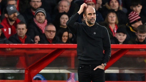 Pep Guardiola was left scratching his head after Manchester City failed to score despite dominating all facets of the game aside from goals scored
