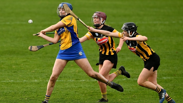 Aine O'Loughlin, pictured above in a league match against Kilkenny in 2020, scored a crucial goal against the Cats today