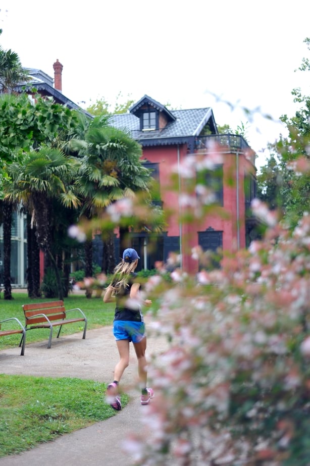 woman running