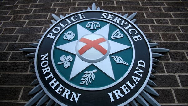 The PSNI said a man had been detained in respect of several offences
