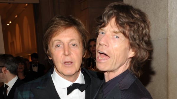 Paul McCartney and Mick Jagger (pictured in New York in May 2011) - Fruits of collaboration due later this year