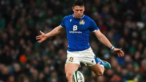 Paolo Garbisi named for Italy for the clash with Ireland in Rome