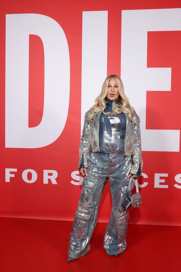 Alexis Stone attends the Diesel Fashion Show during Milan Fashion Week Womenswear Fall/Winter 2023/24