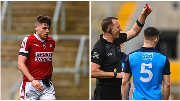 Cork's Ian Maguire and Dublin's Lee Gannon were both sent off last Sunday