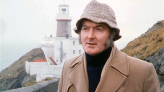 Máirtín Ó Murchú at the Baily lighthouse in Howth. County Dublin in 1983.