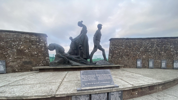 The memorial to those who died at Ballyseedy