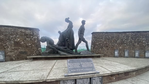 A memorial to the victims of Ballyseedy