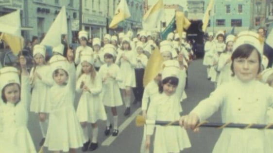 Children marching in St Patrick's Day parade (1978)