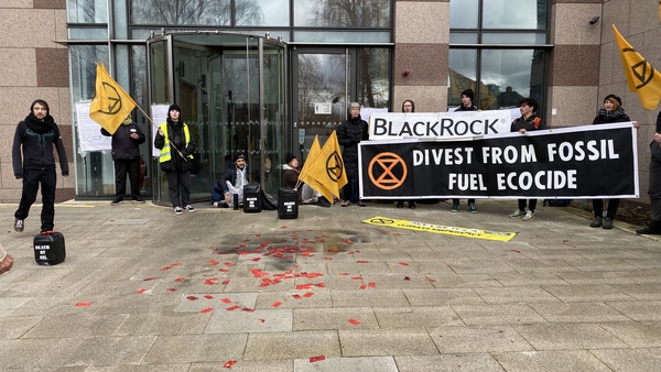 Members of Extinction Rebellion Ireland said 'every tenth of a degree of warming matters in this climate crisis'