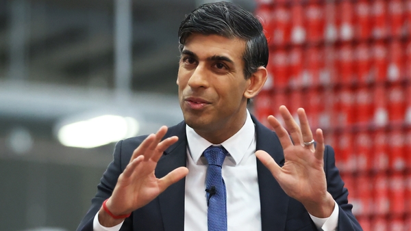 Rishi Sunak held a Q&A session with local business leaders during a visit to Co Antrim