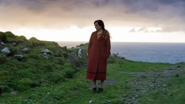 Kerry Condon filming in Inishmore