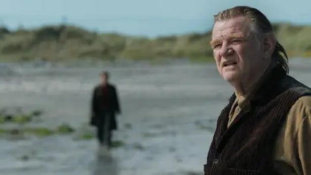 Brendan Gleeson plays Colm, who puts an abrupt end to his relationship with old friend Padraic, played by Colin Farrell (Searchlight Pictures/PA)
