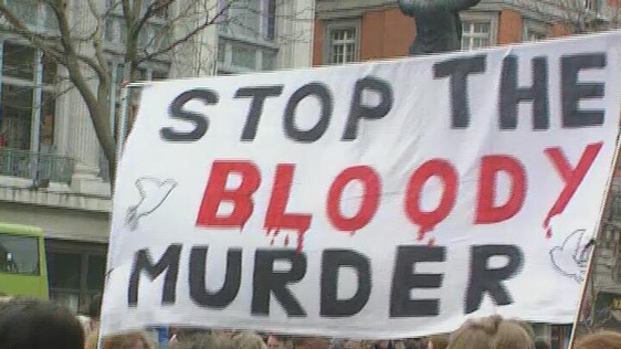 Peace Rally on Dublin's O'Connell Street (1993)