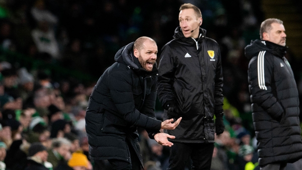Robbie Neilson in animated form at Celtic Park