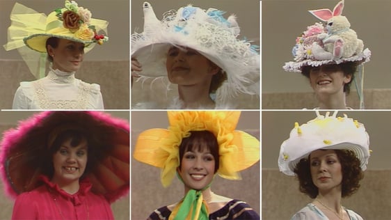 Easter bonnets on 'The Late Late Show' in 1978.