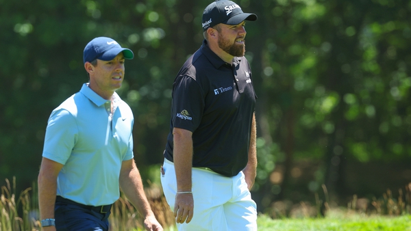 Things did not go to plan for Rory McIlroy (L) and Shane Lowry