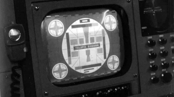 The control panel at Mullaghanish Transmitting Station, County Cork in 1963.