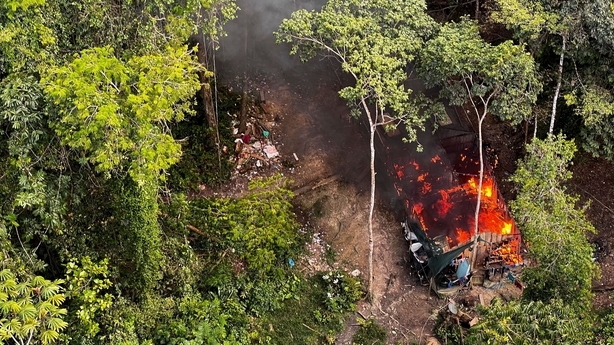 Deforestation in Brazil's  up in February