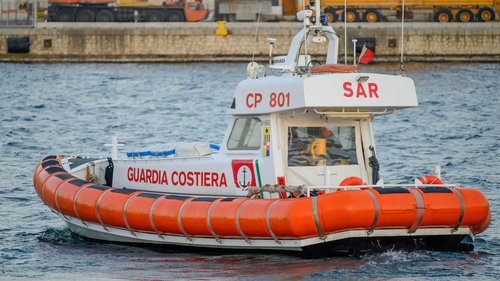 The Italian Coast Guard has rescued more than 1,300 people in the past two days (File pic)