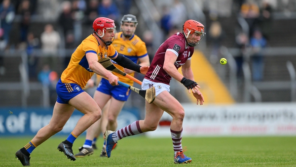 Conor Whelan of Galway is tackled by John Conlon