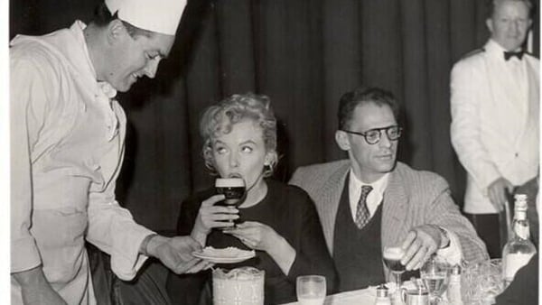 Marilyn Monroe and Arthur Miller enjoying Irish coffees at Shannon Airport in 1956. Photo: The Shannon Airport Group.