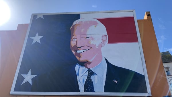 The Joe Biden mural in Ballina was painted in 2020
