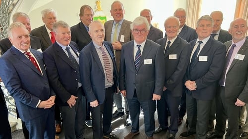 Today's reunion marked the 50th anniversary of the 1973 match at Lansdowne Road