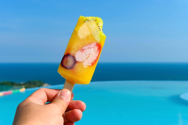 lolly at the pool