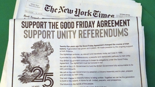 The adverts appeared in newspapers such as the The New York Times and The Washington Post