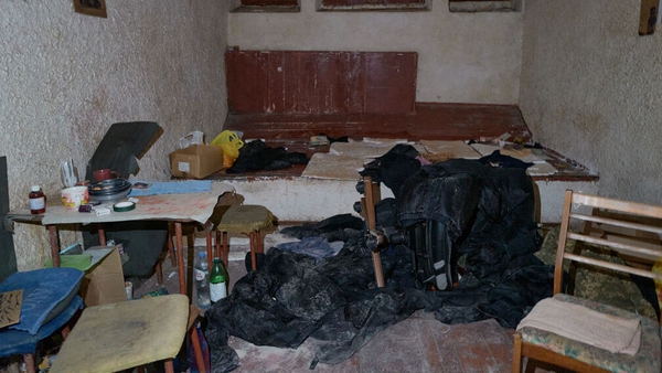 A basement uncovered by war crimes investigators in Kherson