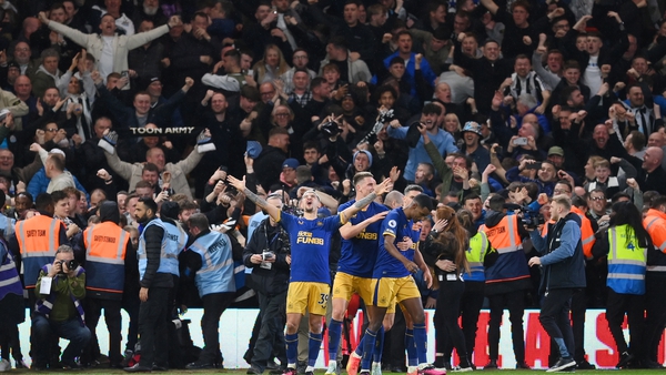 Newcastle United celebrate a crucial win