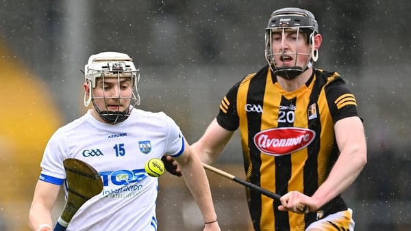 Paudie Fitzgerald of Waterford in action against David Blanchfield of Kilkenny
