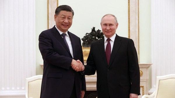 On Monday, Mr Xi and Mr Putin held four and a half hours of talks, calling each other 'dear friend'