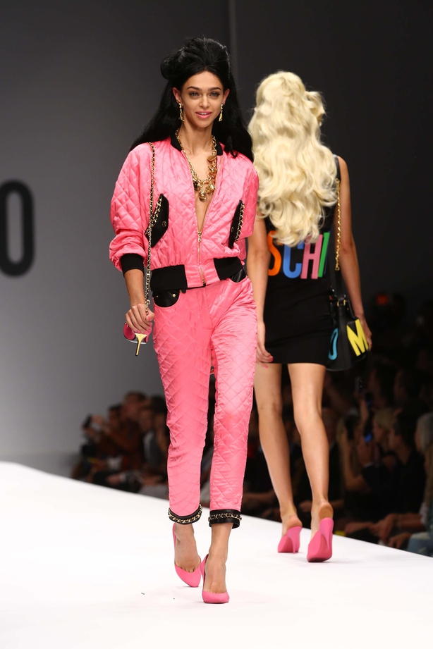 Moschino's SS2015 Fashion Show Was a Neon Barbie Explosion