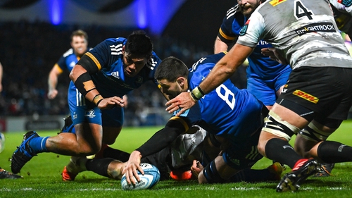 Max Deegan scored Leinster's fourth try