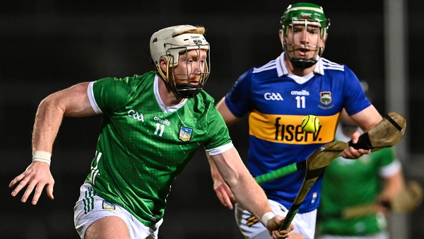 Cian Lynch of Limerick in action against Noel McGrath of Tipperary